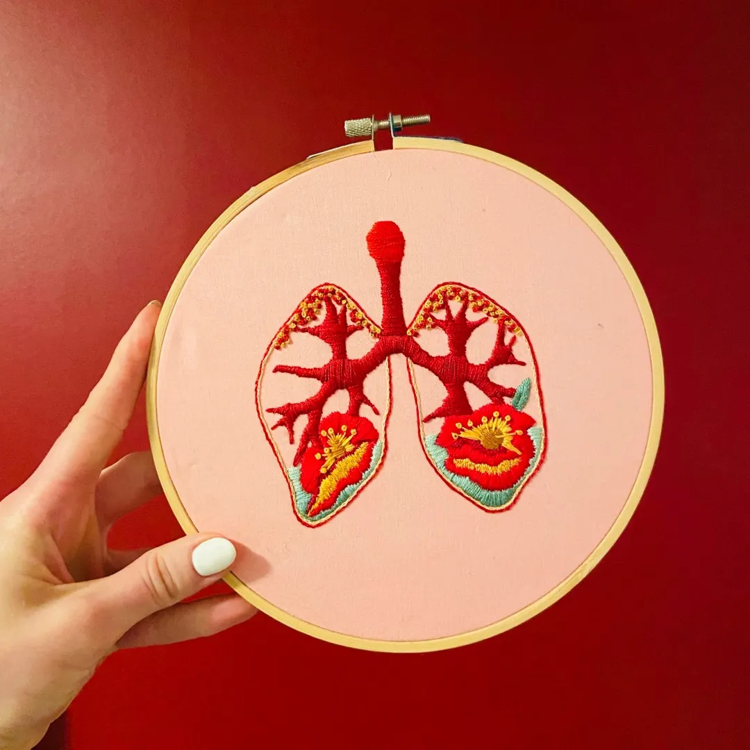 Lungs Embroidery photo 1