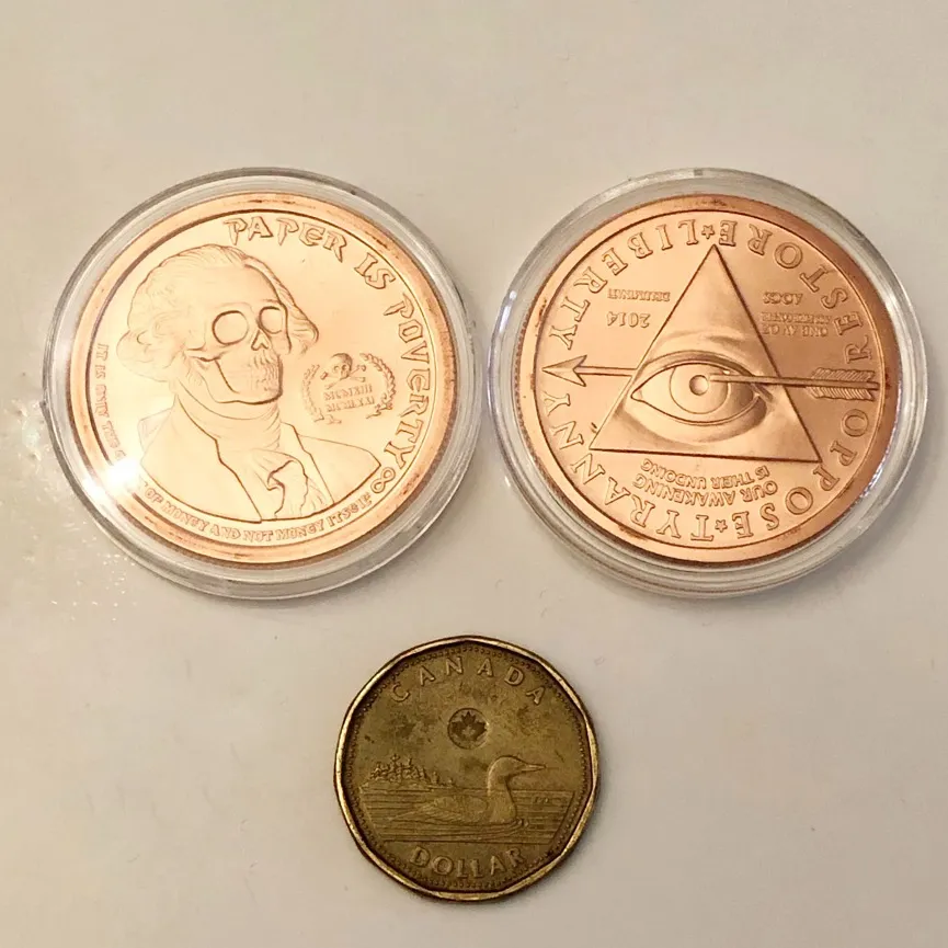 2 Troy Ounce Zombie Apocalypse Copper Coins photo 3