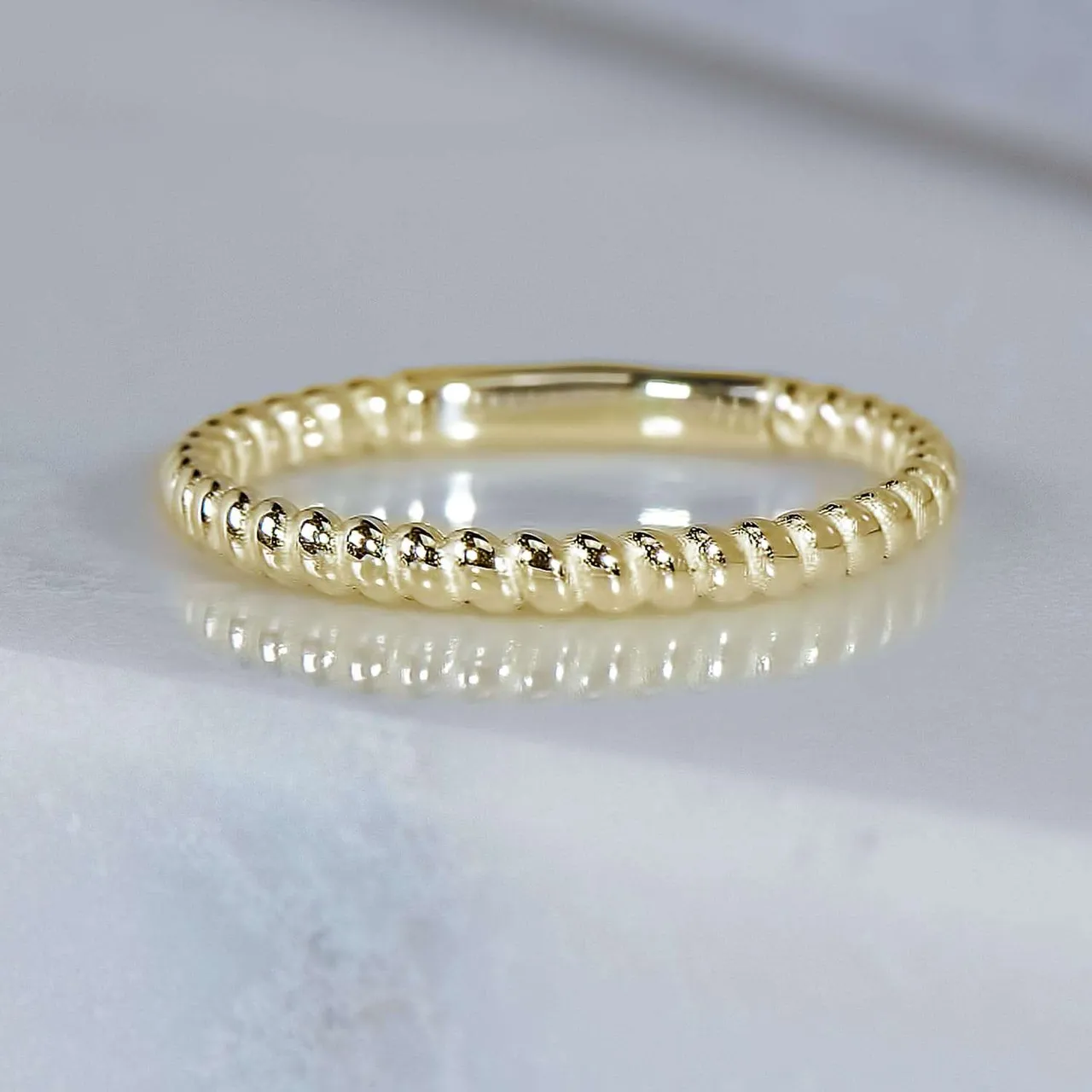 Spiral Ring In Yellow Gold photo 1