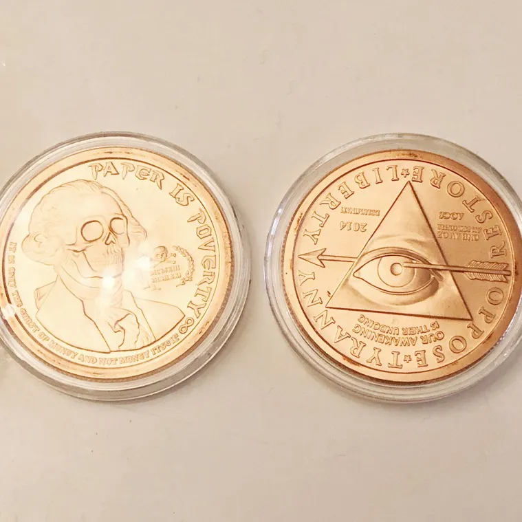 2 Troy Ounce Zombie Apocalypse Copper Coins photo 1