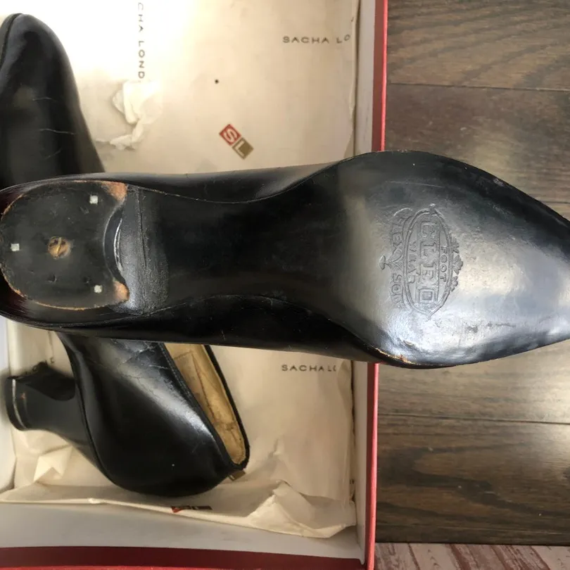 Antique 1920’s Dead Stock Women’s Leather Shoes Unworn photo 5