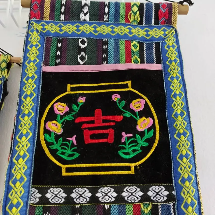 Asian Tibetan Embroidered Closet Organizer photo 4