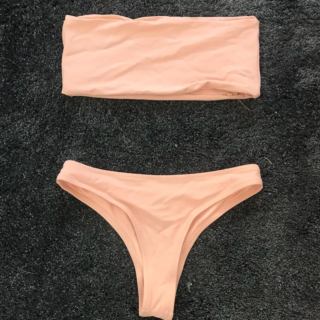 Peach/nude Bikini! photo 1