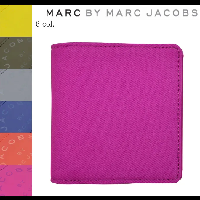 New MARC BY marc jacobs Laminated Twill Jacobs Square Billfol... photo 1