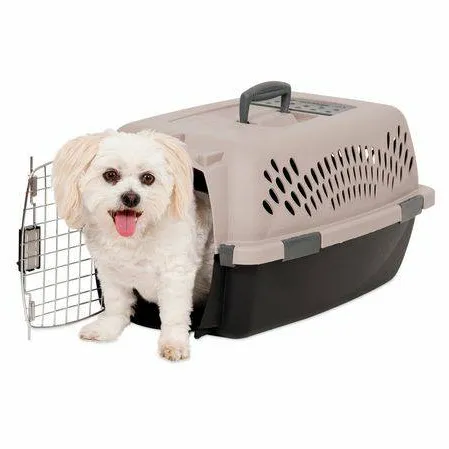 Plastic Crate Hard Sided Carrier Travel Kennel photo 1