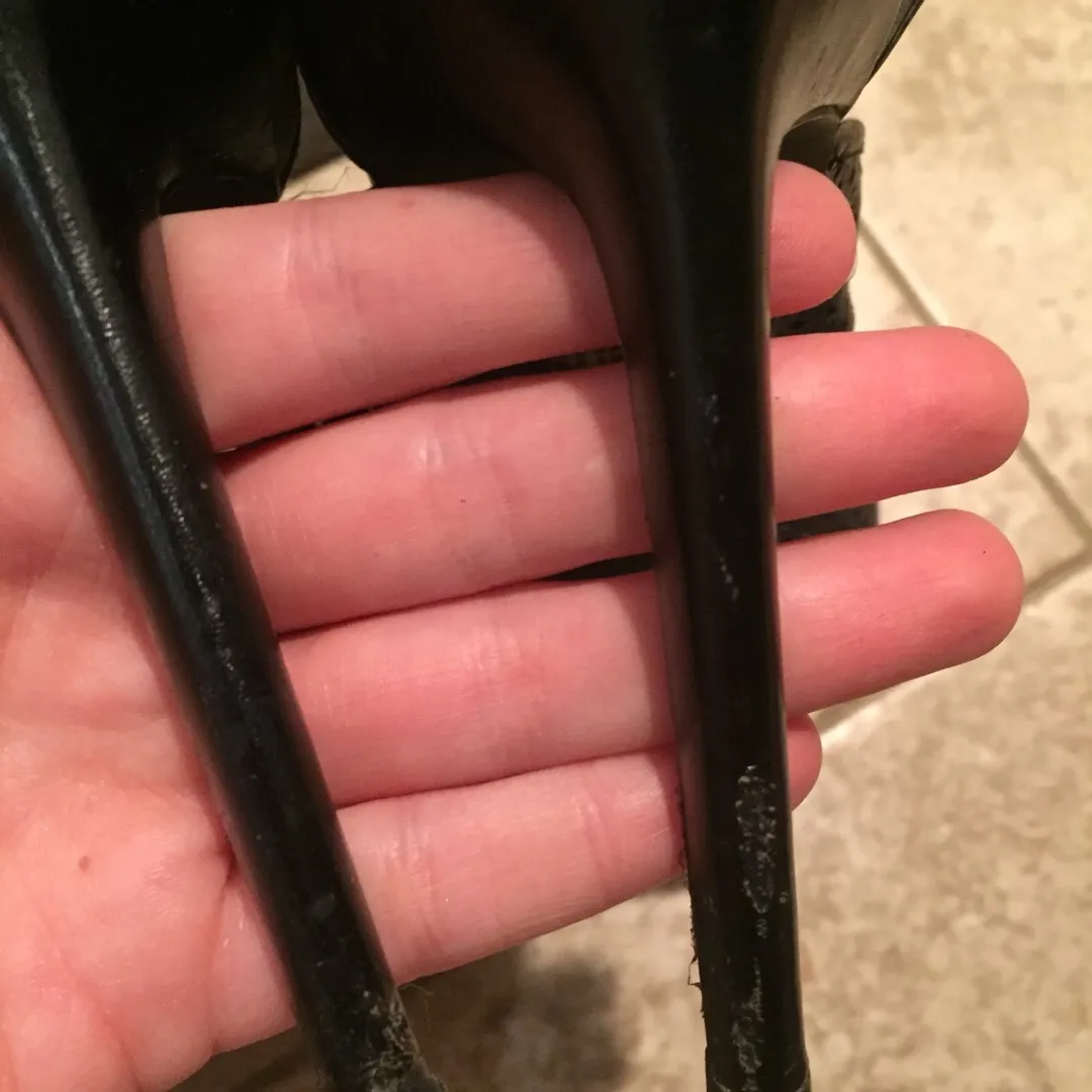 Black Leather Heels photo 7