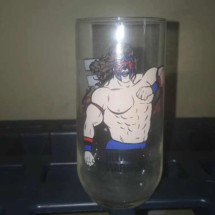 Wwf Wwe Ultimate Warrior Drinking Glass photo 1