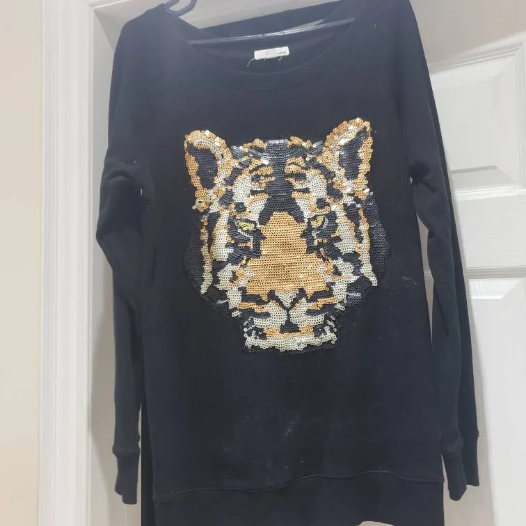 Sequined Tiger Sweater photo 1