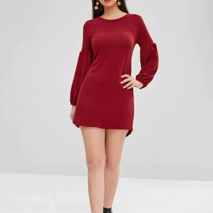 BNWT Red Sweater Dress photo 3