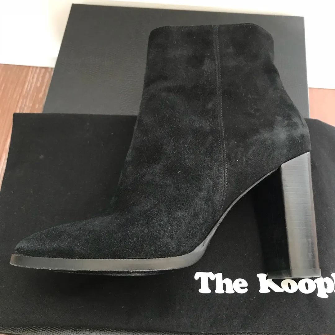 The Kooples Black Suede Boots Women’s Size 38 photo 1