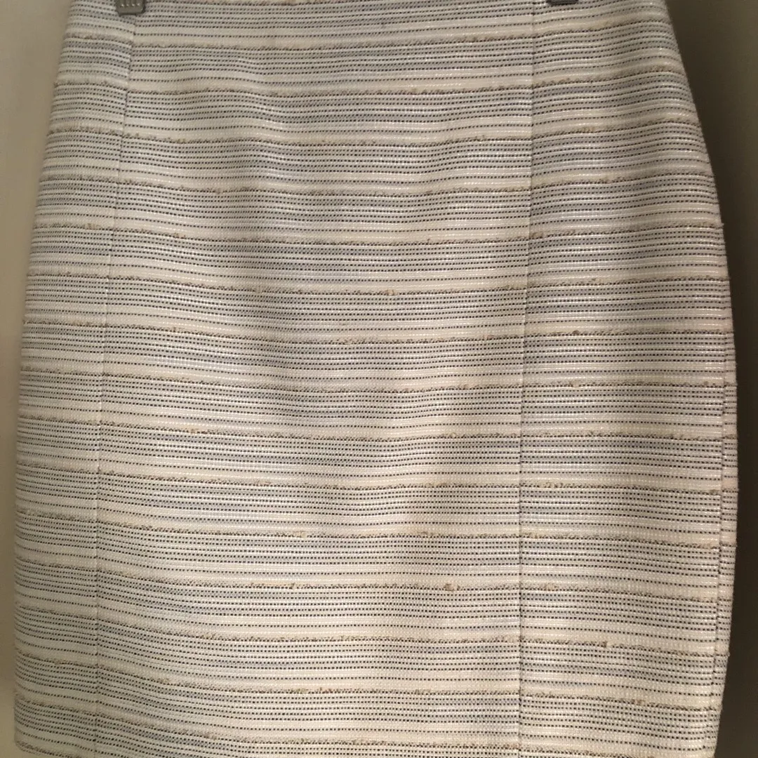 Mango - White Embroidered Skirt - Size 6 photo 1