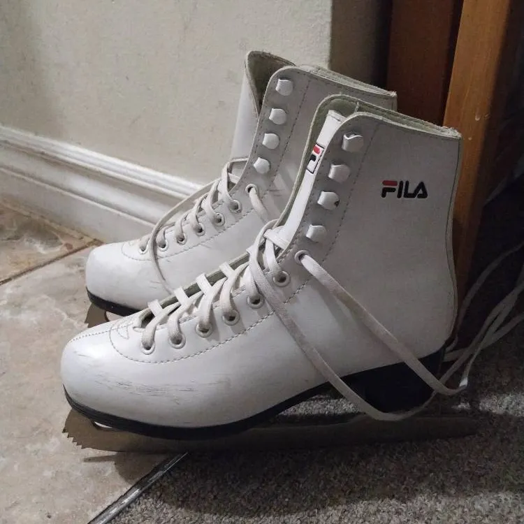 White Fila Figure Skates photo 1
