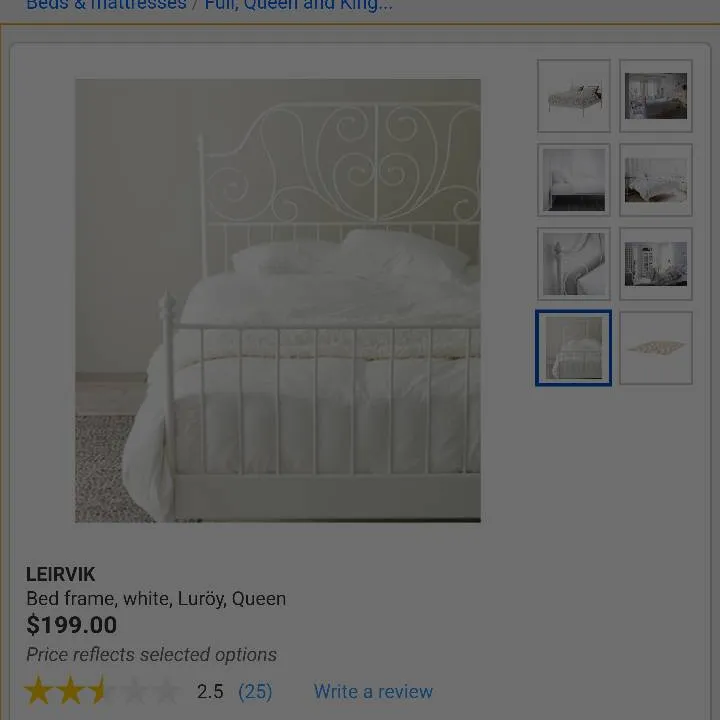 IKEA Leirvik Bed Frame photo 1