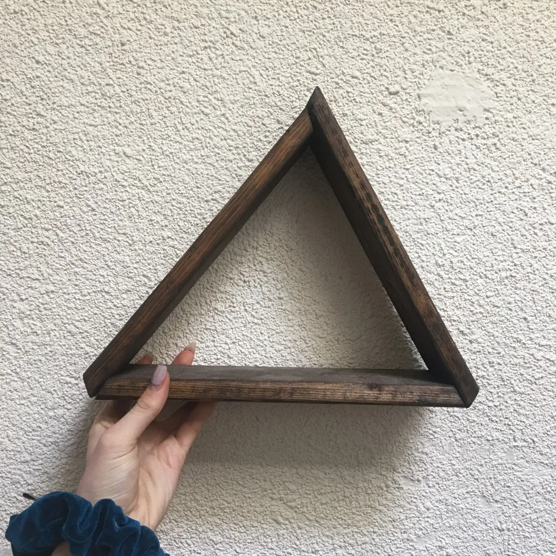 Wooden Triangle Shelf photo 3