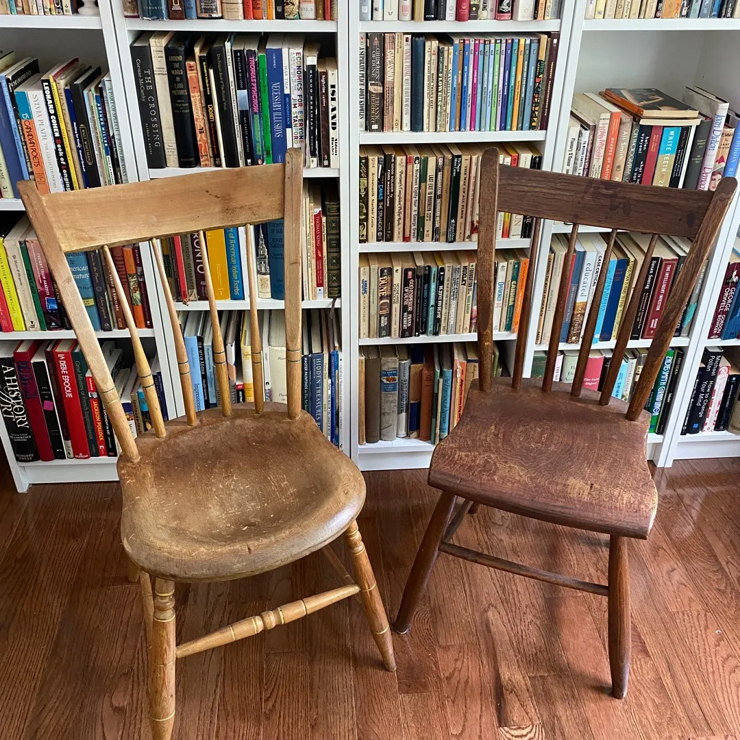 Antique Wood Chairs photo 1