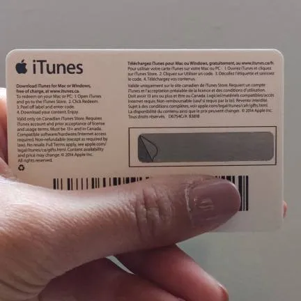 Apple iTunes Gift Card $10 photo 3