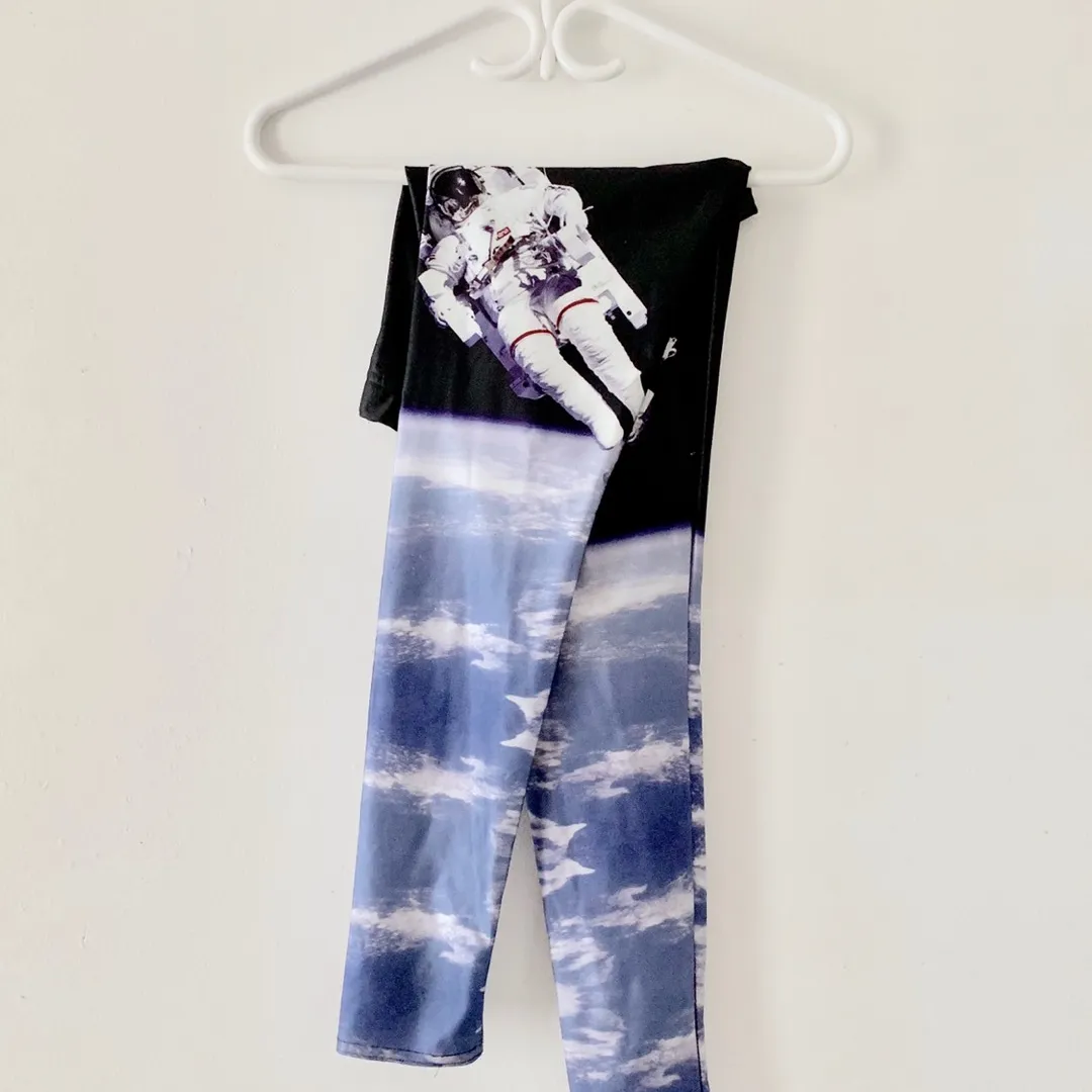 blackmilk leggings with astronaut print photo 1