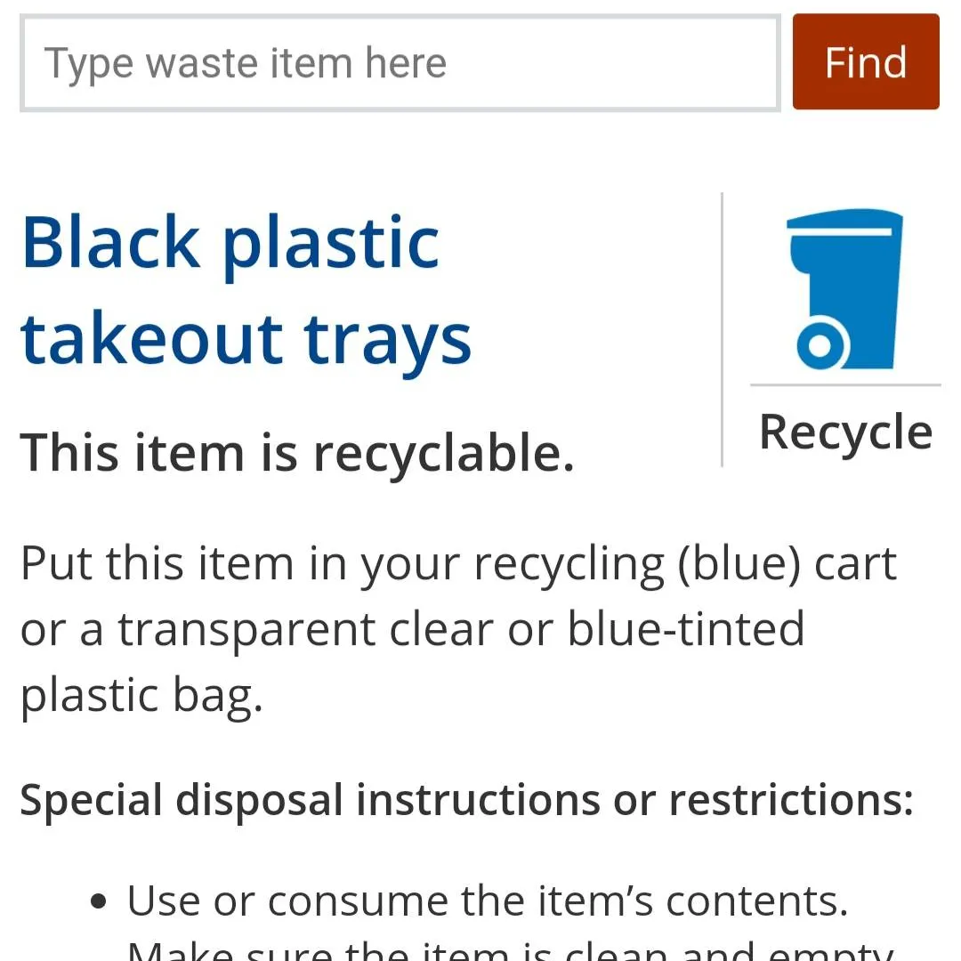 PSA: Recycling Black Plastic Food Storage/Tray photo 4