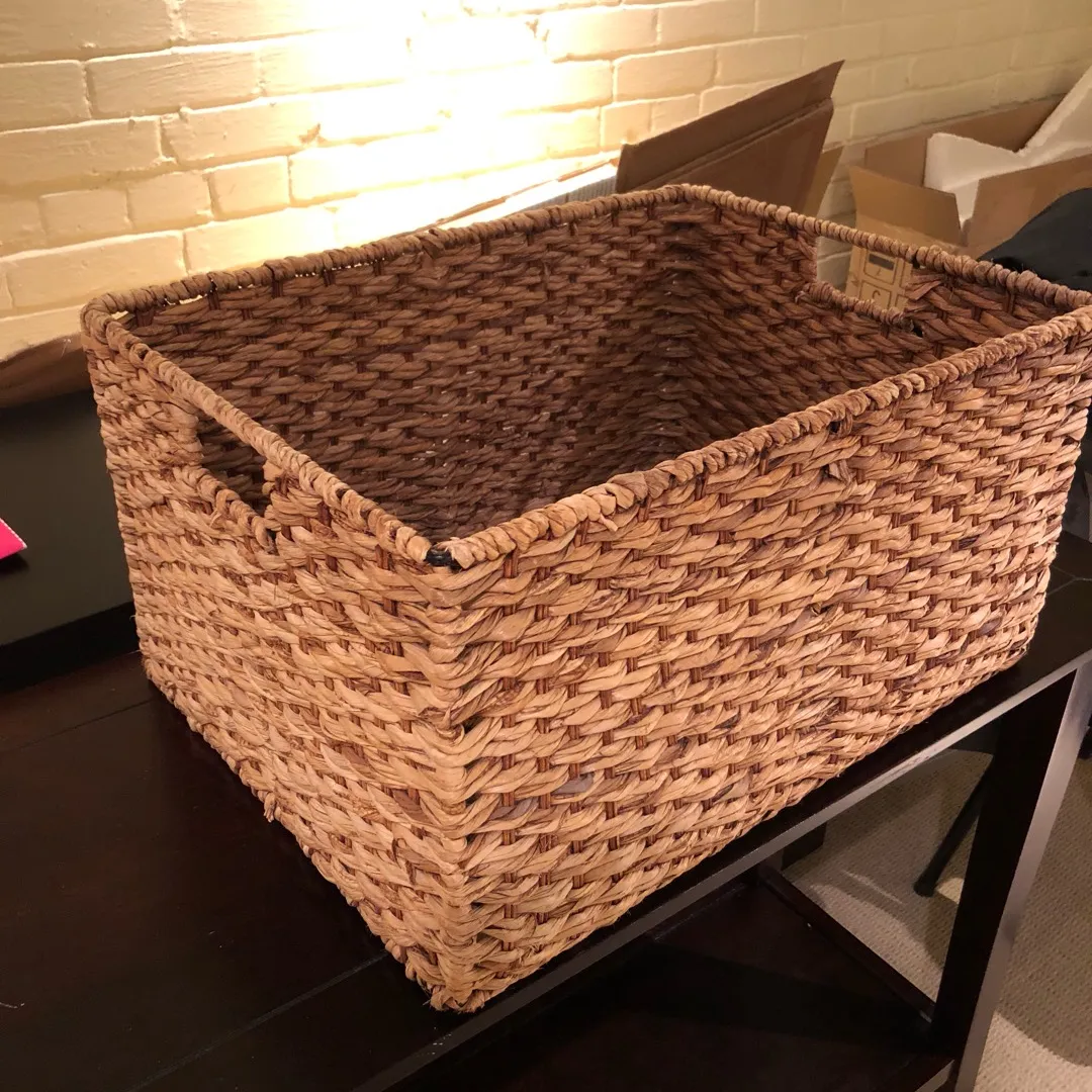 Wicker Storage Basket photo 1