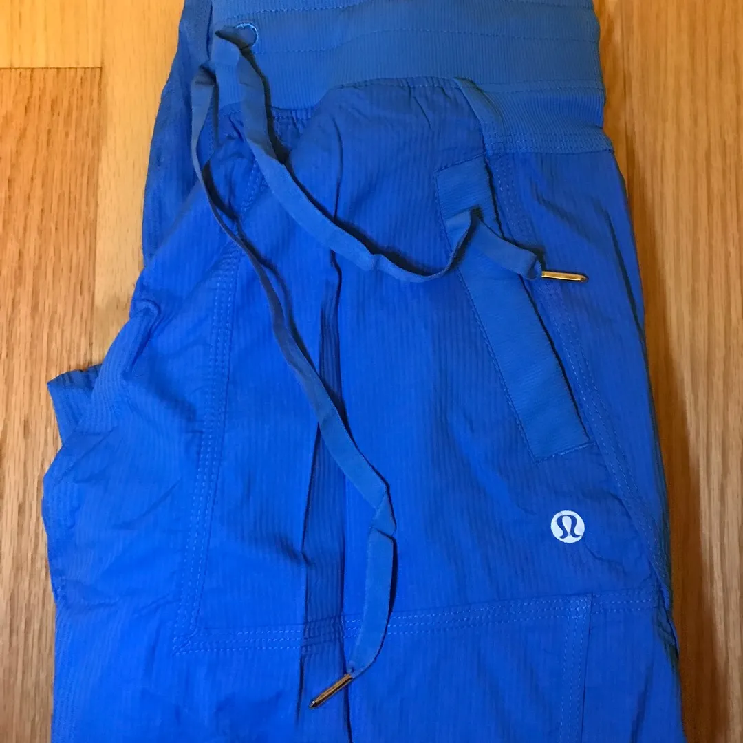 Lululemon Blue Track Pants - New - Size 4 photo 1