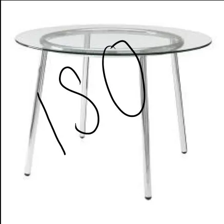 ISO Round Glass Table photo 1