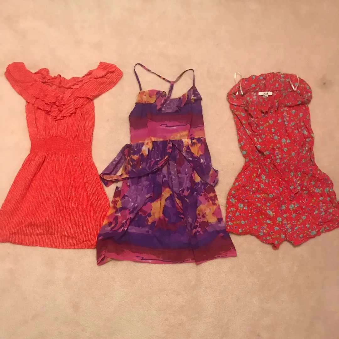 3 Summer Dresses/romper. photo 1