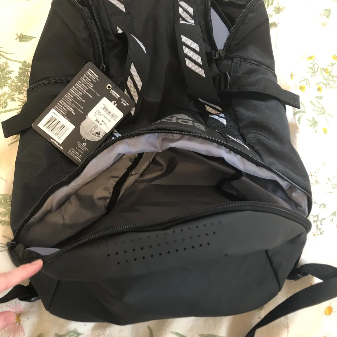 BNWT Adidas Backpack With Shoe Storage photo 4