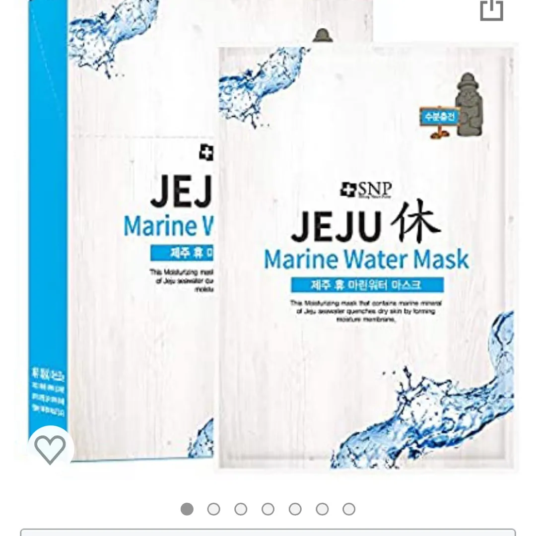 Bnib SNP Jeju Marine Korean Water Face Mask photo 1