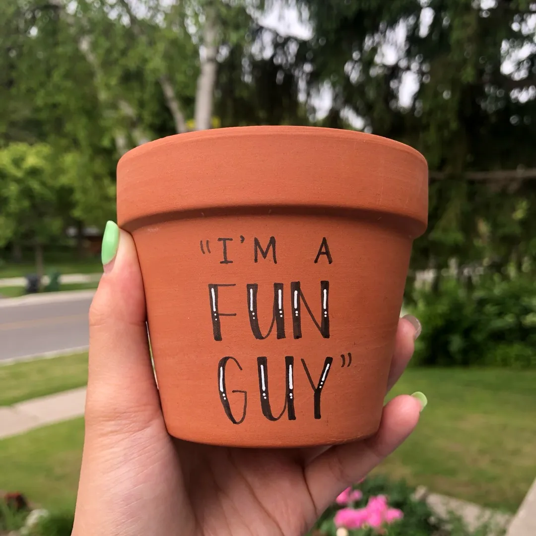 “I’m A Fun Guy” Flower Pot photo 1