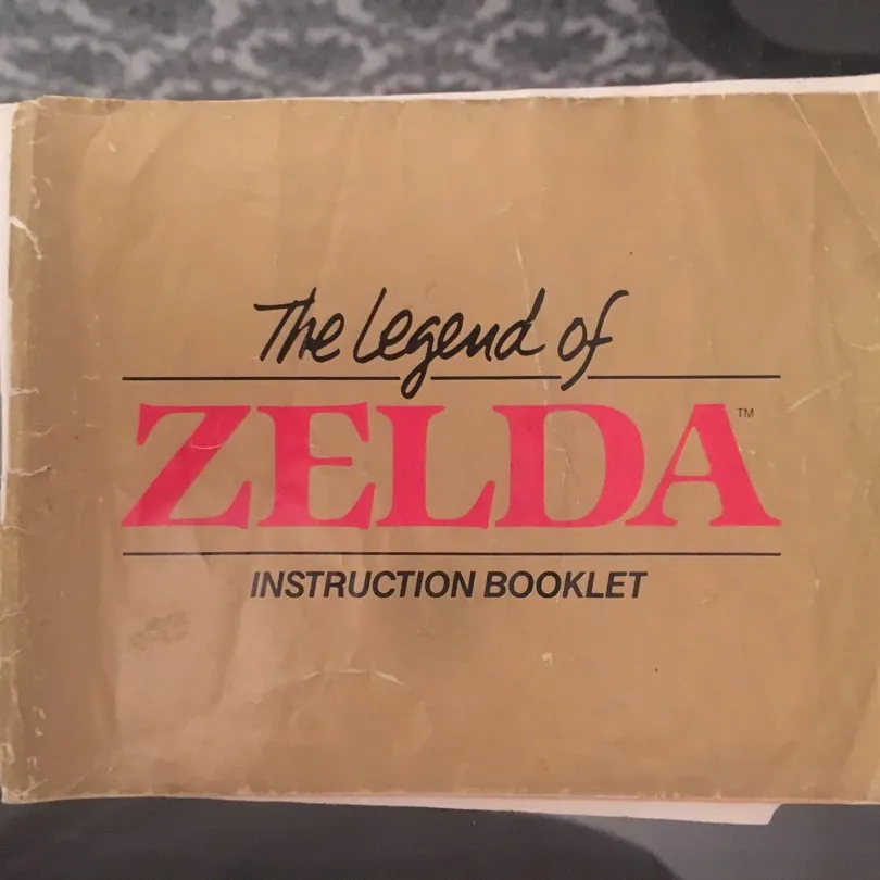 Zelda NES Manual photo 1