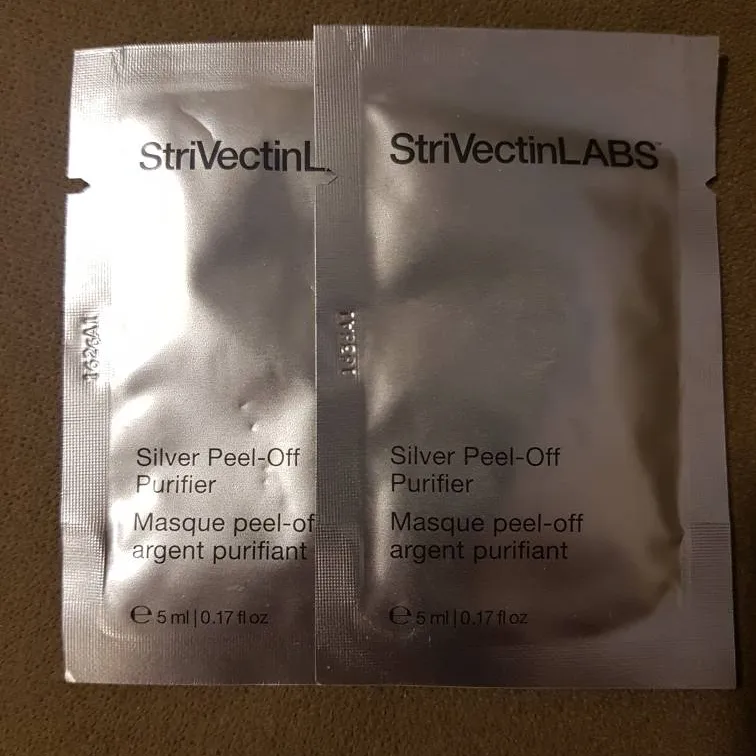 2 New Unused 5 Ml StriVectinLABS Silver Peel-Off Purifier Sam... photo 1