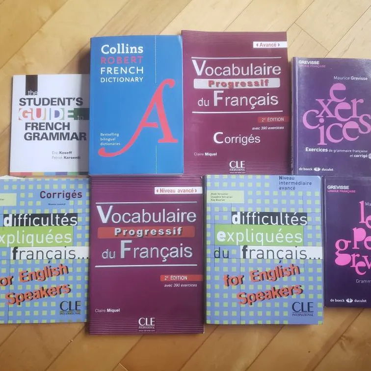 French Textbooks And Dictionary photo 1