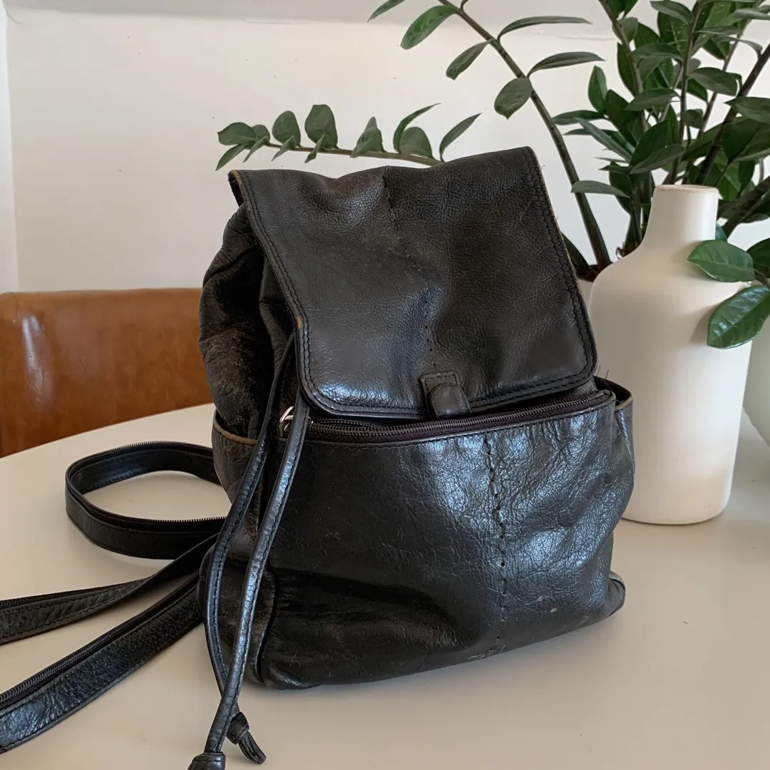 Small Black Backpack photo 1