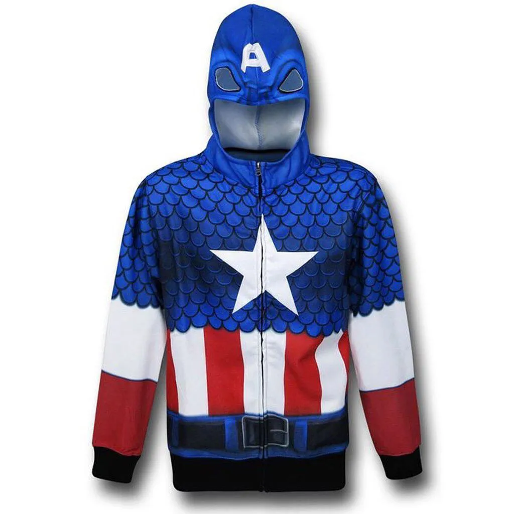 Captain America Costume Hoodie photo 1