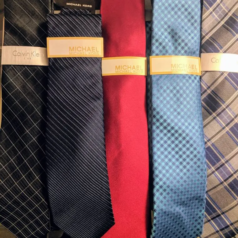 Suit Up, Brand New Ties. #bnwt #michaelkors #calvinklein photo 1