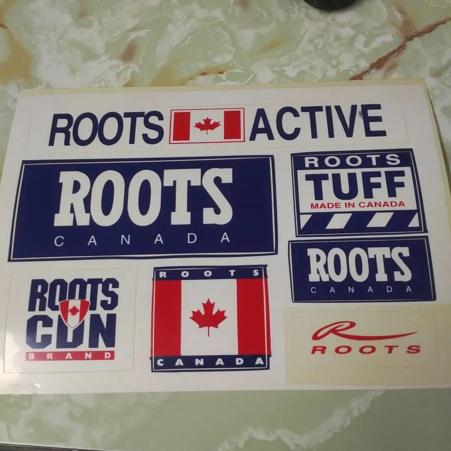 Sheet Of Roots Canada Stickers photo 1