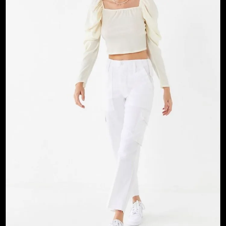 White Urban Outfitters Cargo Pants photo 1