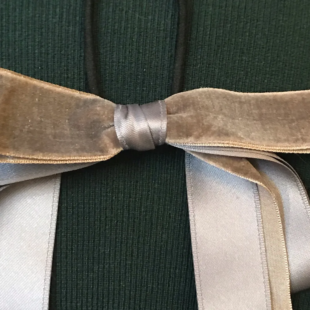 Hair Tie With Grey Ribbon photo 1