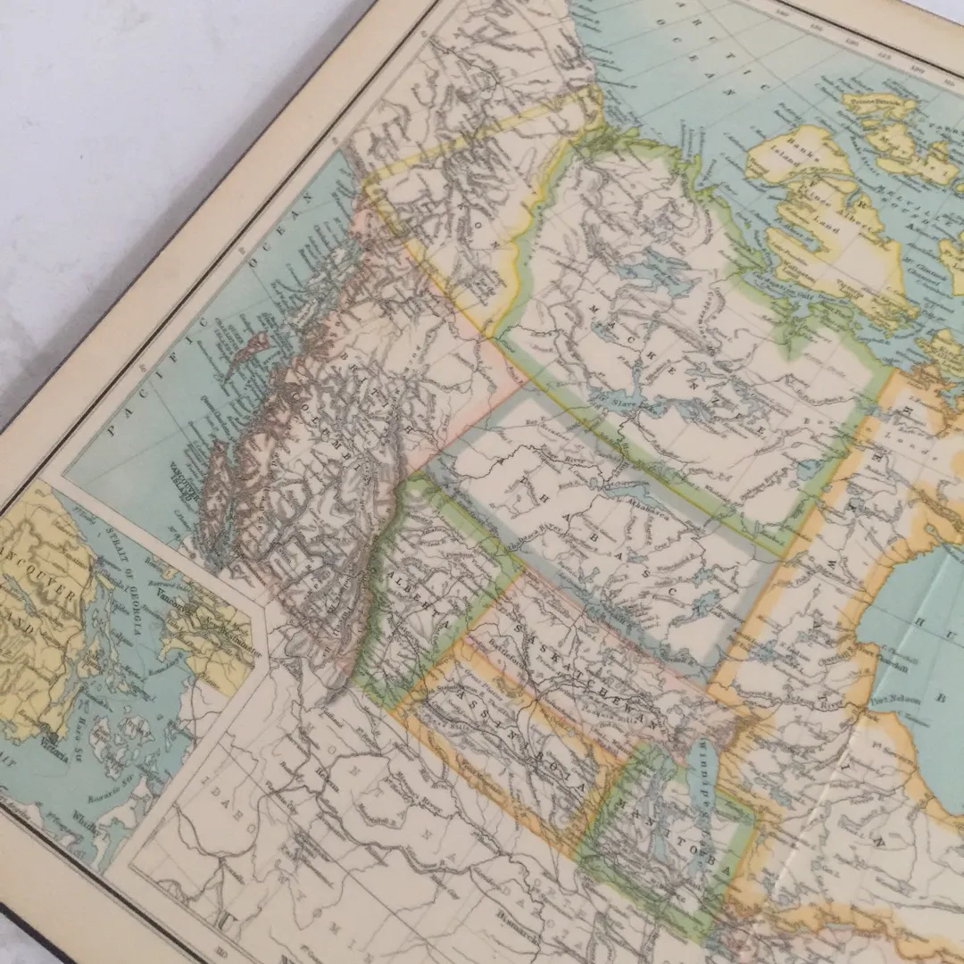 Vintage Map Of Canada photo 4