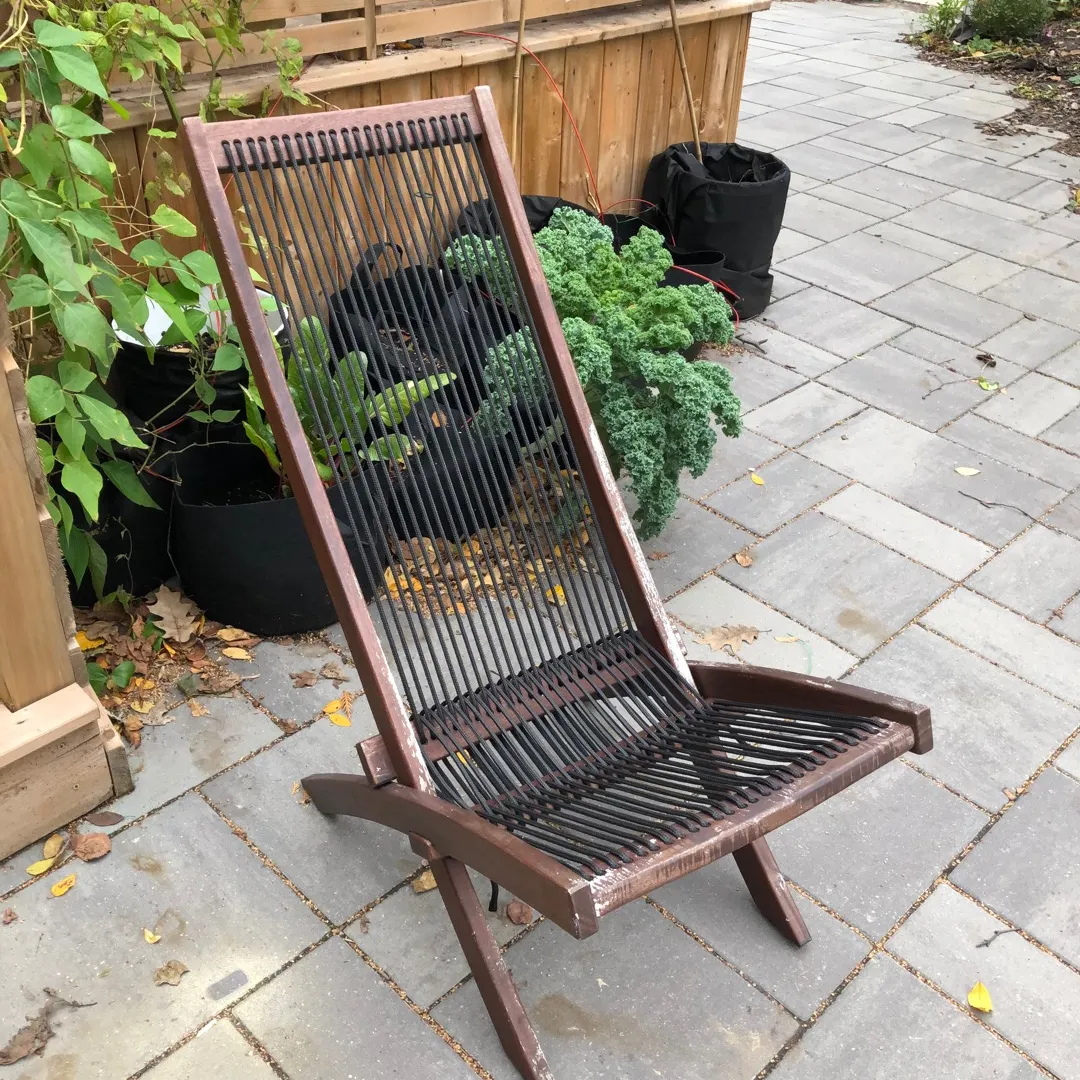 Acacia Wood Outdoor Chair photo 3