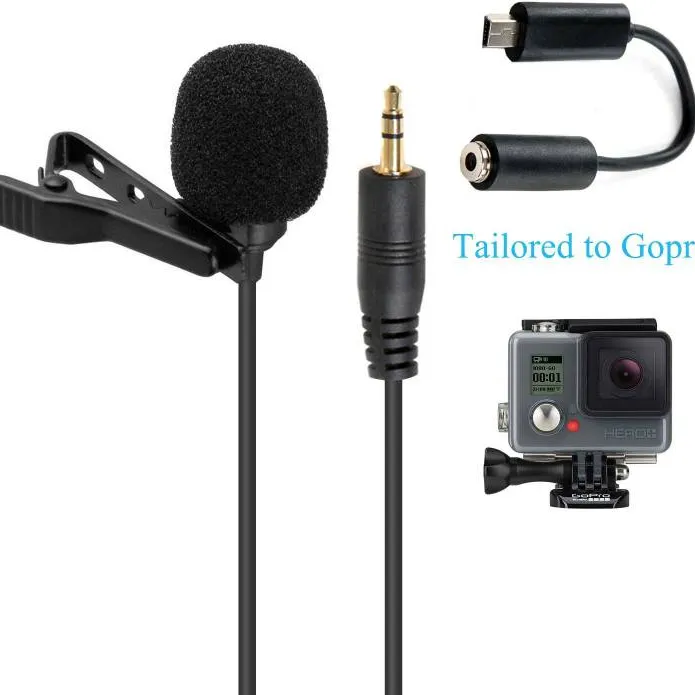 Lavalier Lapel Clip-on Omnidirectional Condenser Microphone (... photo 5