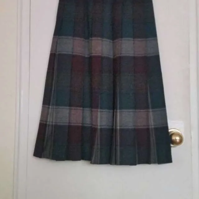 Vintage Wool Pleated Skirt photo 1