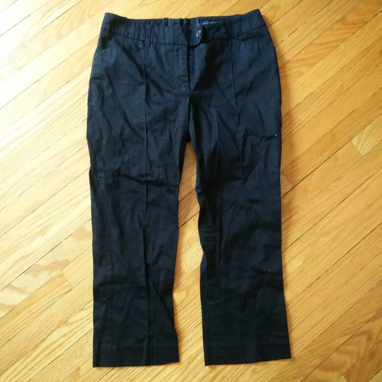 H And M Black Cropped Trousers photo 1