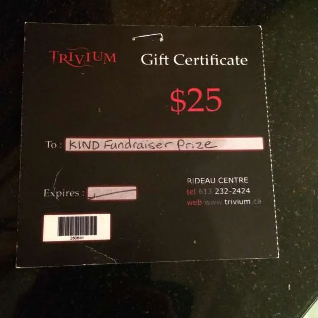 Trivium Gift Card photo 1