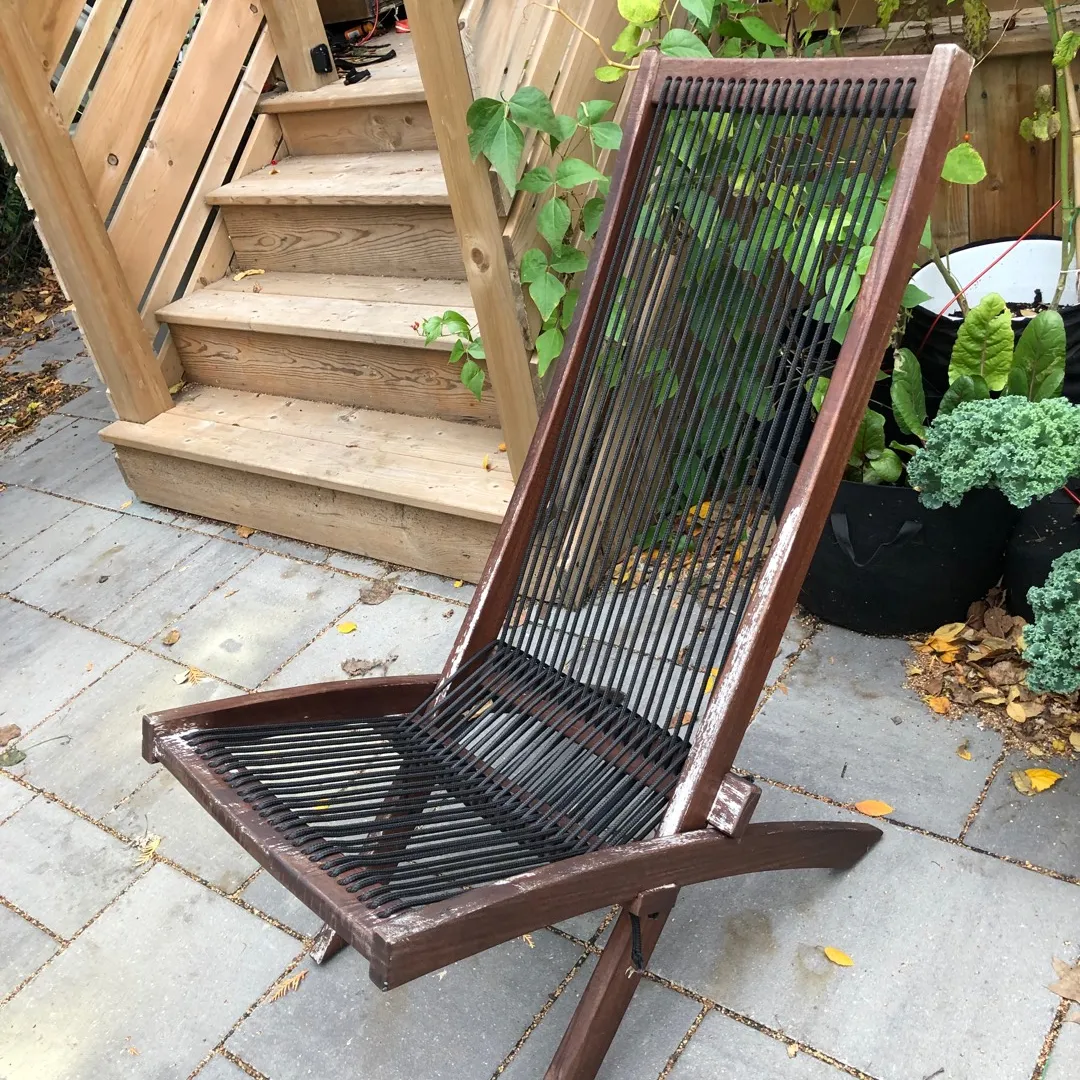 Acacia Wood Outdoor Chair photo 1