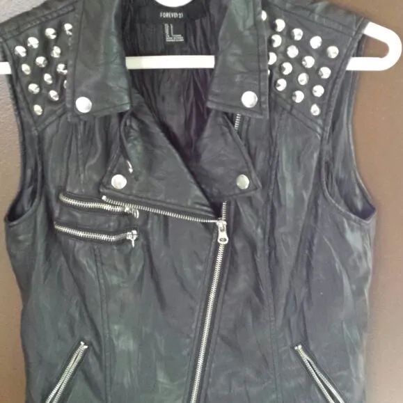 Forever 21 Faux Leather Vest photo 1