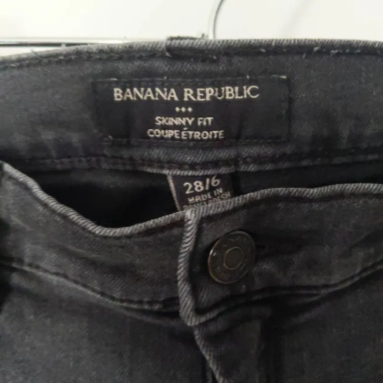 Grey Banana Republic Jeans Size 6 photo 3