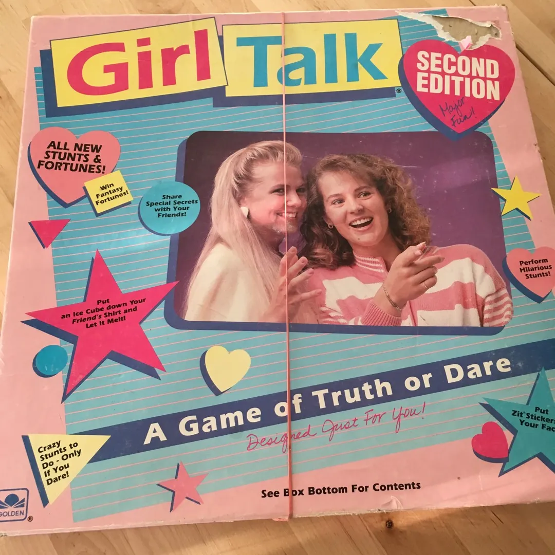 1990s Girl Talk Vintage Board Game photo 1
