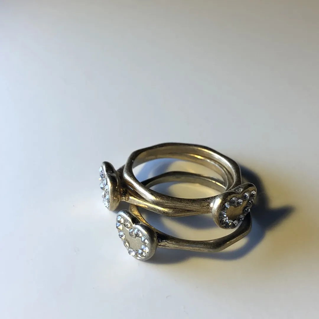 Size 6 Heart Rings photo 1
