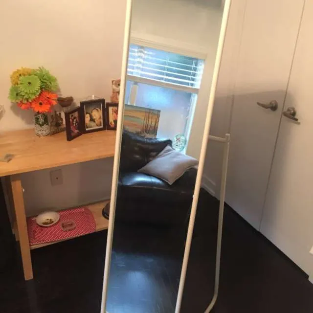 Knapper Standing Mirror With Hanging Hooks - IKEA photo 1